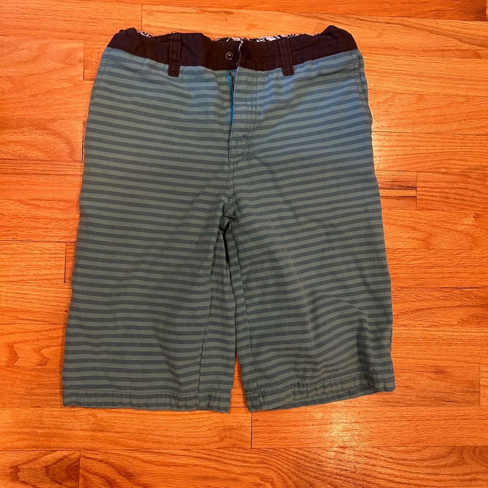 Men's Striped Green Shorts